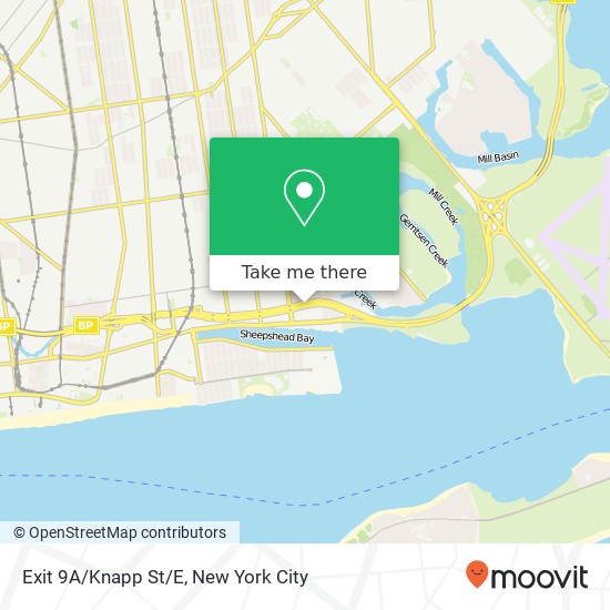 Mapa de Exit 9A/Knapp St/E