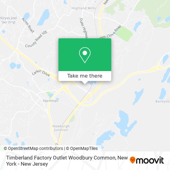 Mapa de Timberland Factory Outlet Woodbury Common
