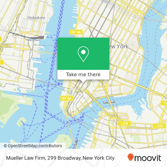 Mapa de Mueller Law Firm, 299 Broadway