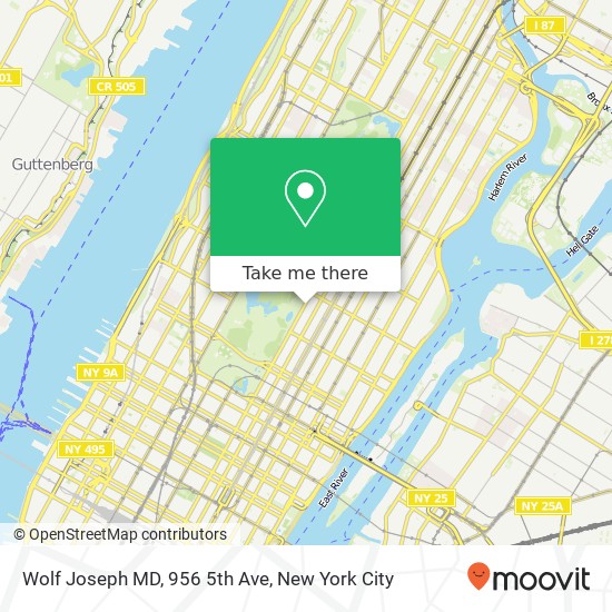 Mapa de Wolf Joseph MD, 956 5th Ave