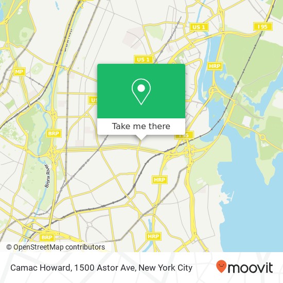 Mapa de Camac Howard, 1500 Astor Ave