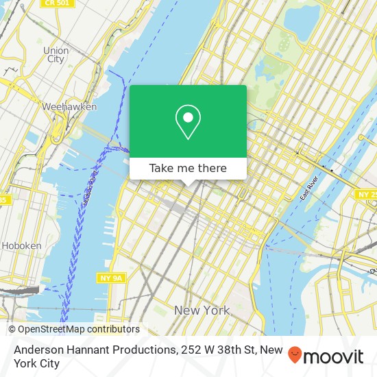 Anderson Hannant Productions, 252 W 38th St map