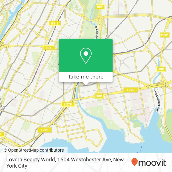 Lovera Beauty World, 1504 Westchester Ave map