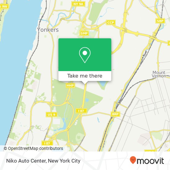 Mapa de Niko Auto Center, 51 Central Park Ave