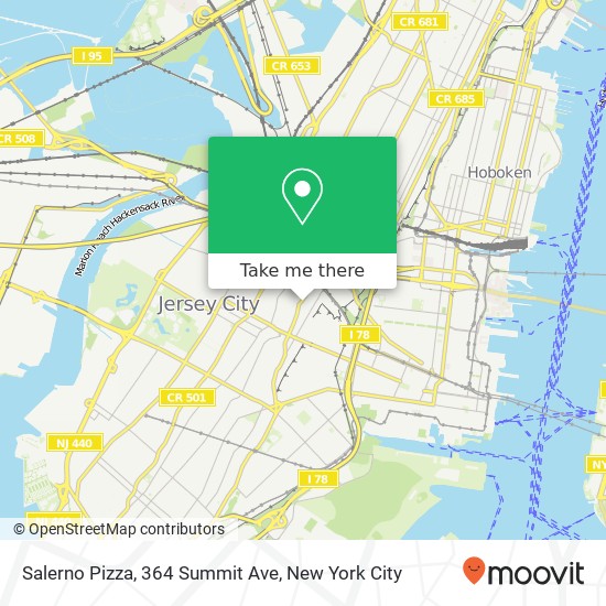 Mapa de Salerno Pizza, 364 Summit Ave