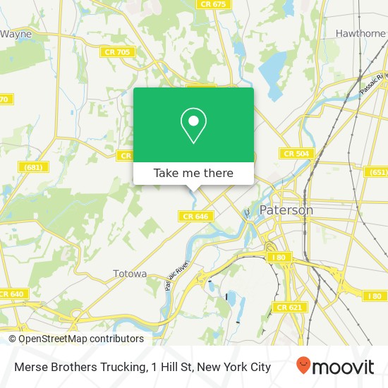 Mapa de Merse Brothers Trucking, 1 Hill St