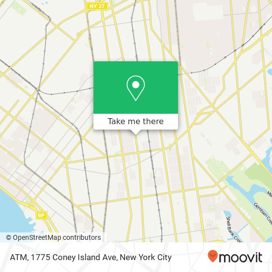 ATM, 1775 Coney Island Ave map