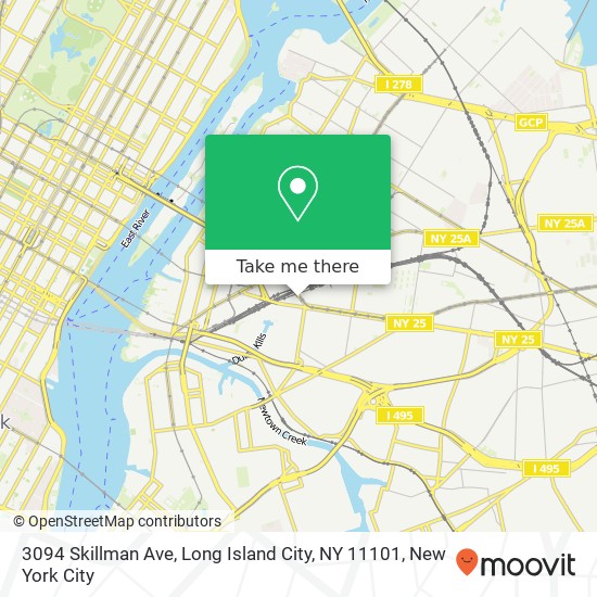 3094 Skillman Ave, Long Island City, NY 11101 map