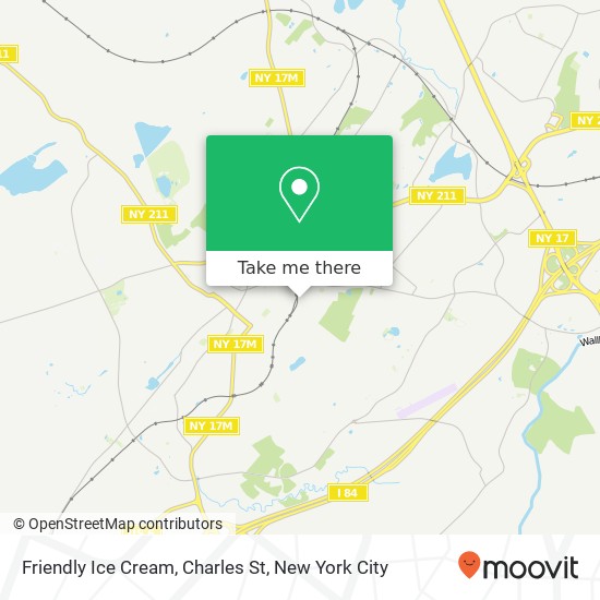 Mapa de Friendly Ice Cream, Charles St