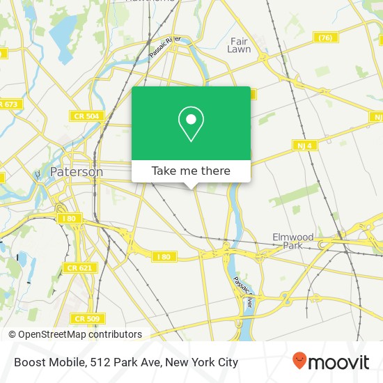 Boost Mobile, 512 Park Ave map