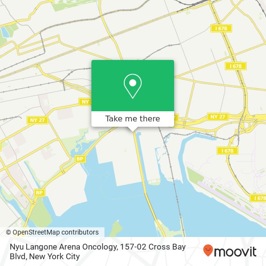 Mapa de Nyu Langone Arena Oncology, 157-02 Cross Bay Blvd