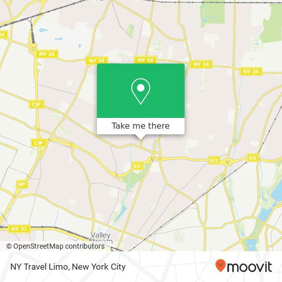 NY Travel Limo map