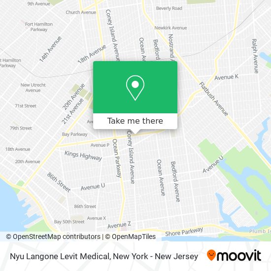 Mapa de Nyu Langone Levit Medical