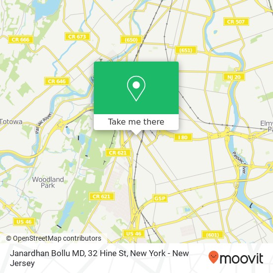 Janardhan Bollu MD, 32 Hine St map