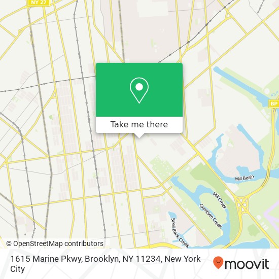 Mapa de 1615 Marine Pkwy, Brooklyn, NY 11234