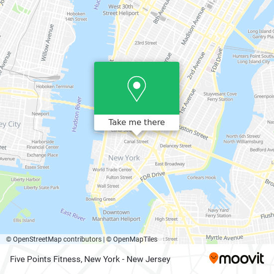 Five Points Fitness map