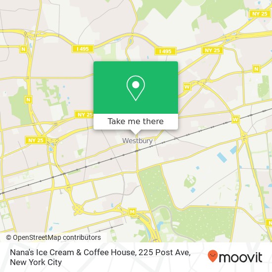Nana's Ice Cream & Coffee House, 225 Post Ave map