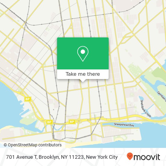 701 Avenue T, Brooklyn, NY 11223 map