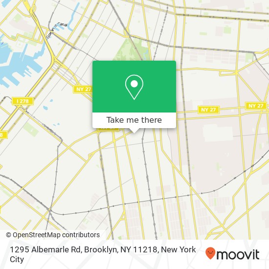 1295 Albemarle Rd, Brooklyn, NY 11218 map