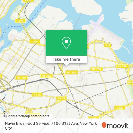 Mapa de Navin Bros Food Service, 7106 31st Ave