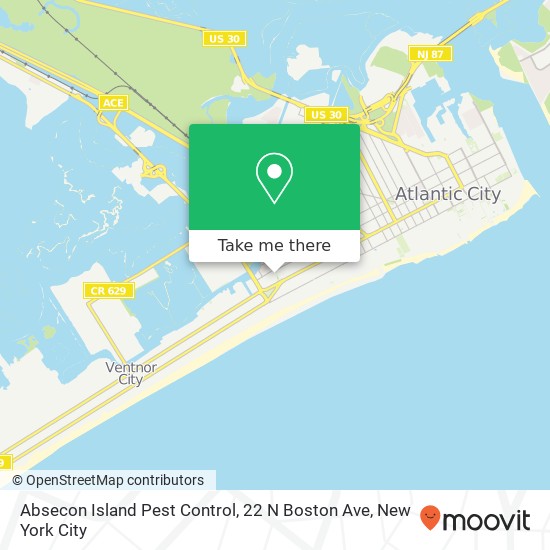 Absecon Island Pest Control, 22 N Boston Ave map