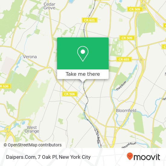 Daipers.Com, 7 Oak Pl map