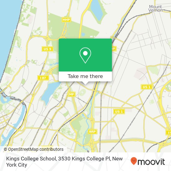 Mapa de Kings College School, 3530 Kings College Pl