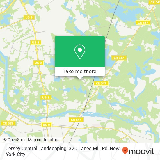 Jersey Central Landscaping, 320 Lanes Mill Rd map