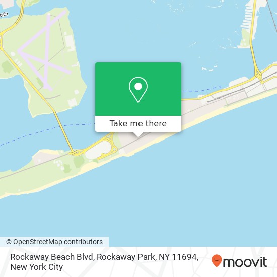 Mapa de Rockaway Beach Blvd, Rockaway Park, NY 11694