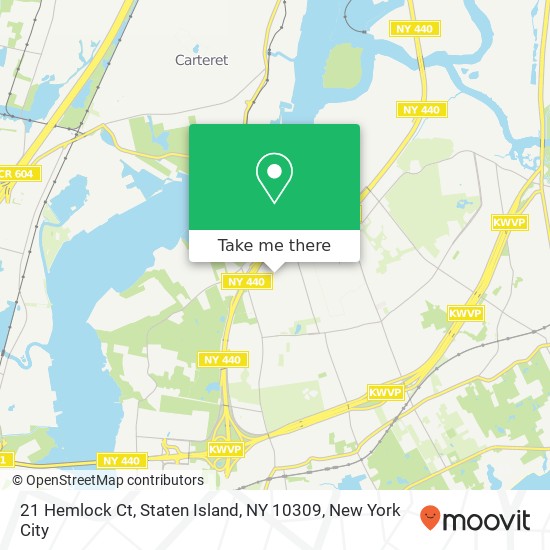 21 Hemlock Ct, Staten Island, NY 10309 map