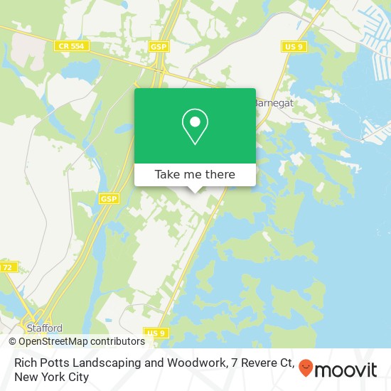 Rich Potts Landscaping and Woodwork, 7 Revere Ct map