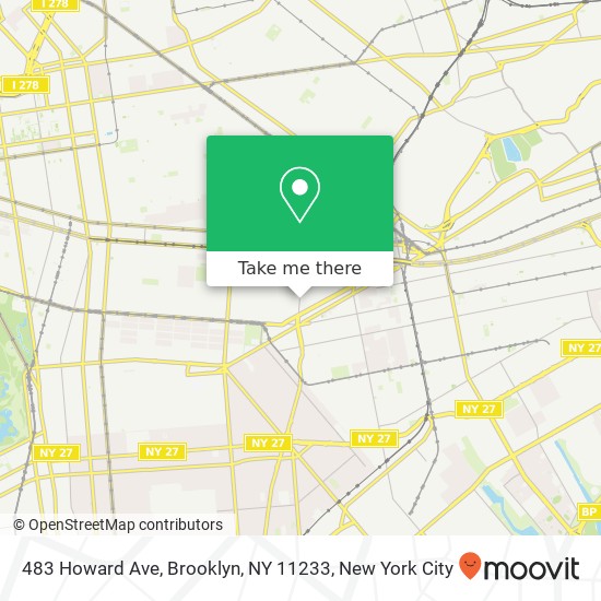 483 Howard Ave, Brooklyn, NY 11233 map