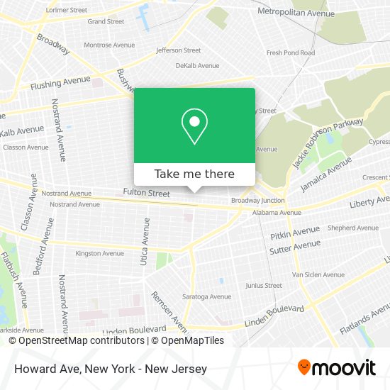 Howard Ave map