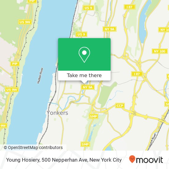 Young Hosiery, 500 Nepperhan Ave map