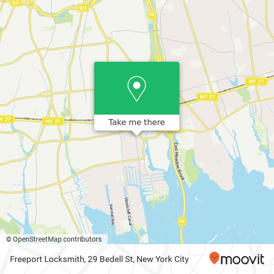 Freeport Locksmith, 29 Bedell St map