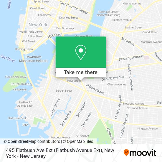 495 Flatbush Ave Ext (Flatbush Avenue Ext) map