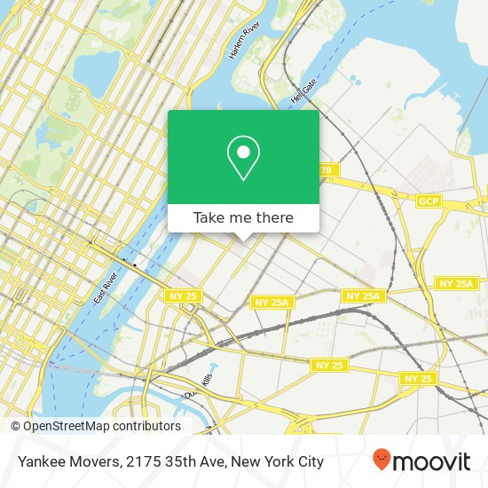 Yankee Movers, 2175 35th Ave map