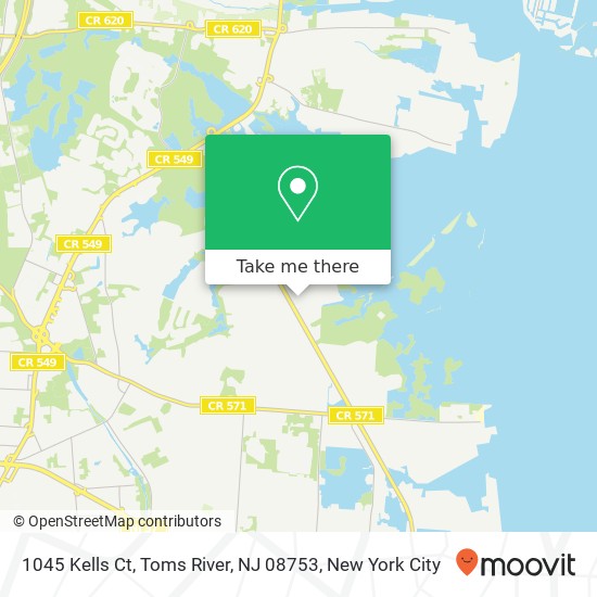 1045 Kells Ct, Toms River, NJ 08753 map