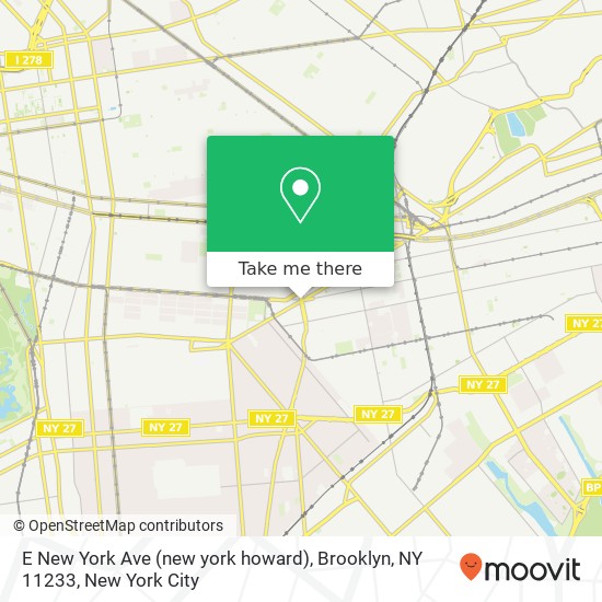 E New York Ave (new york howard), Brooklyn, NY 11233 map