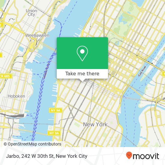 Jarbo, 242 W 30th St map