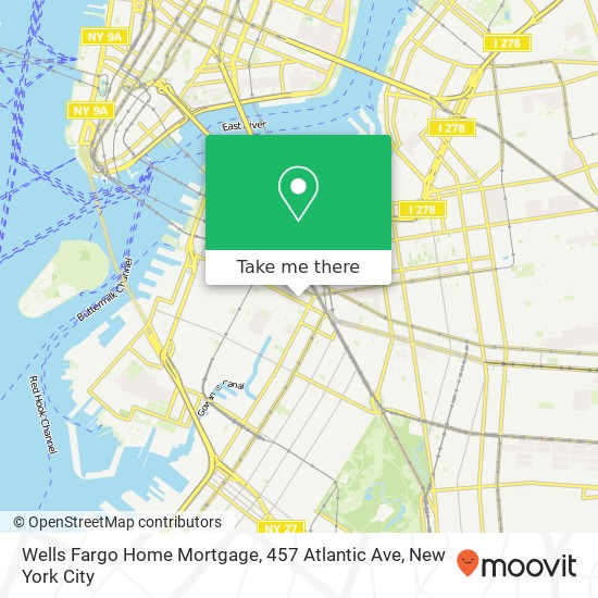 Mapa de Wells Fargo Home Mortgage, 457 Atlantic Ave