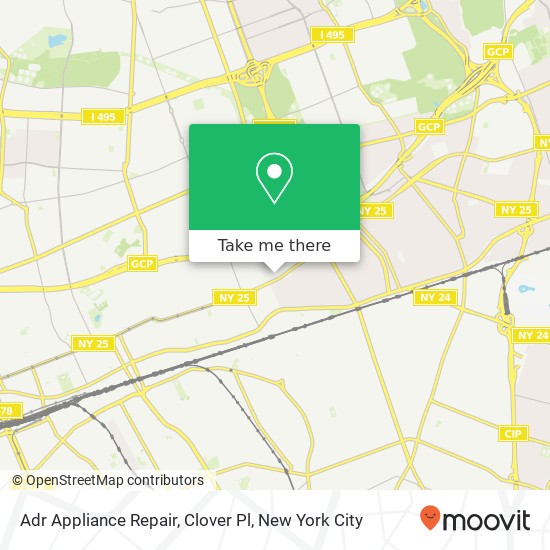 Mapa de Adr Appliance Repair, Clover Pl