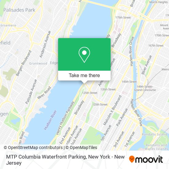 MTP Columbia Waterfront Parking map