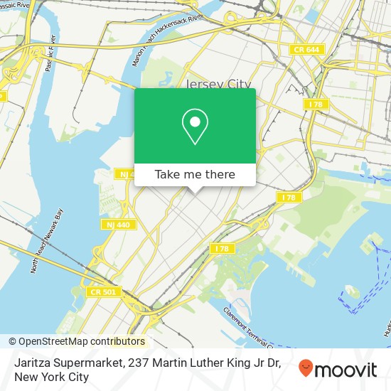 Jaritza Supermarket, 237 Martin Luther King Jr Dr map