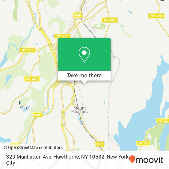 Mapa de 320 Manhattan Ave, Hawthorne, NY 10532