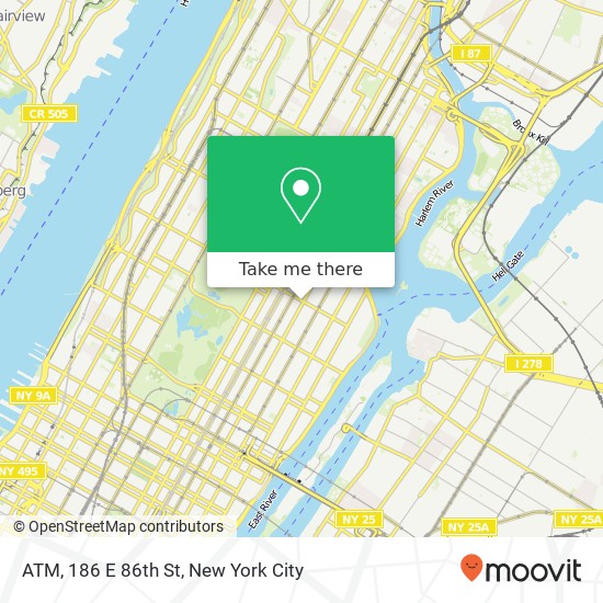 ATM, 186 E 86th St map