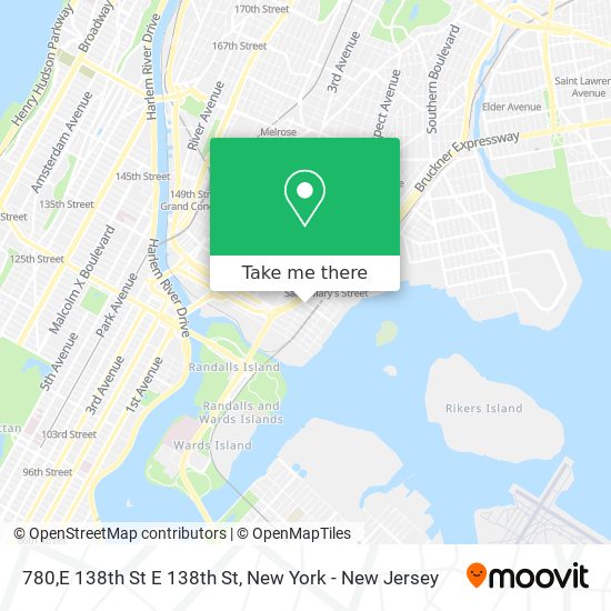780,E 138th St E 138th St map