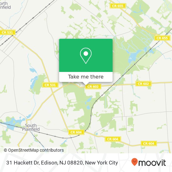 31 Hackett Dr, Edison, NJ 08820 map