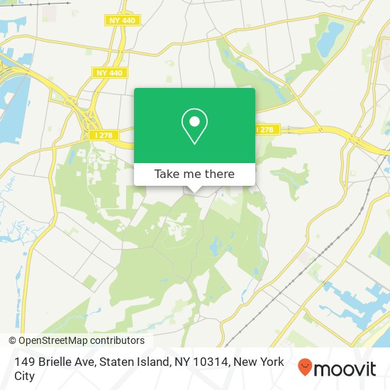 Mapa de 149 Brielle Ave, Staten Island, NY 10314