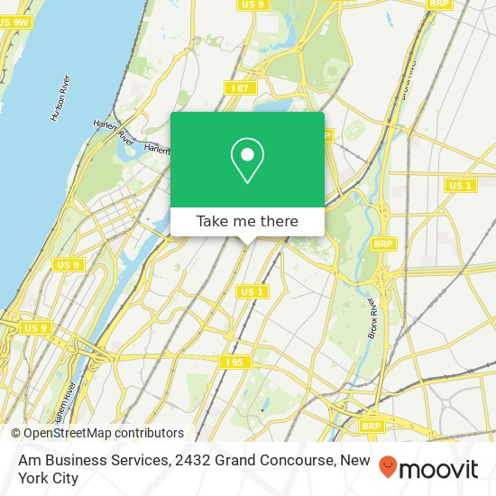 Am Business Services, 2432 Grand Concourse map